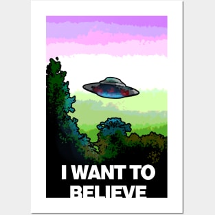 I WANT TO BELIEVE in GENDERQUEER Posters and Art